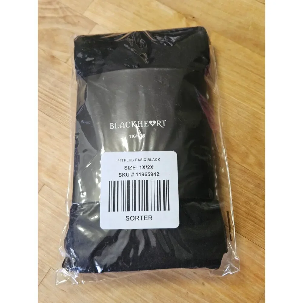 New Lot of 3 Stocking Hosiery Plus 1x 2x Leg Avenus Blackheart Goth Scene